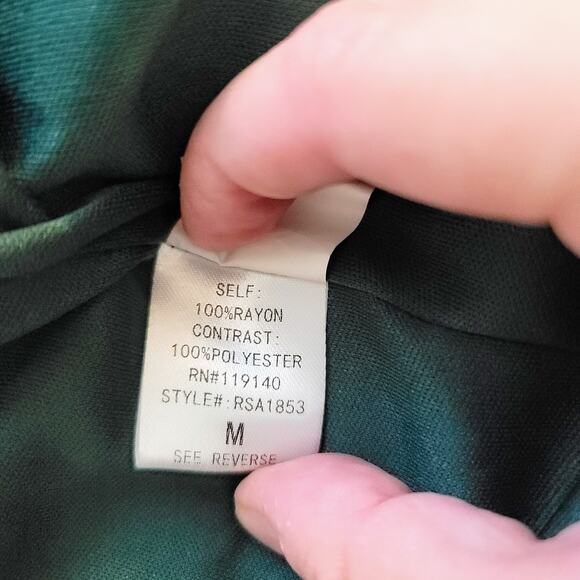 Purple Snow Romper Dark Green Textured and Lace Accents Off-Shoulder Medium - Picture 7 of 7